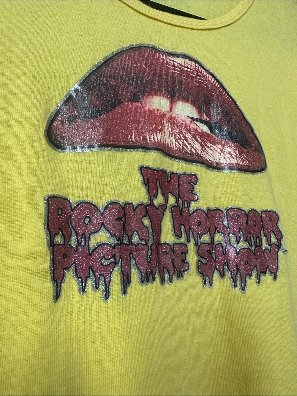 VINTAGE Late 70s/Early 80s Rocky Horror Picture Show Baby Tee - Anvil Tag